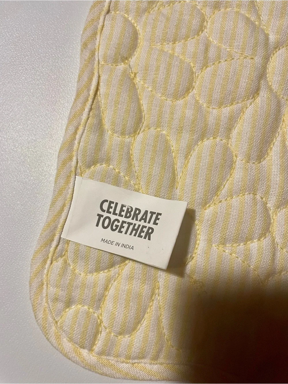 Kohl’s Celebrate Together Spring Flower Quilted Reversible Placemat Yellow NWT